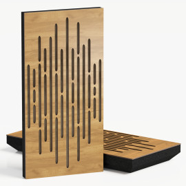 Narrow Acoustic Panel "Wave-F Fabric" Oak