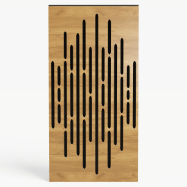 Narrow Acoustic Panel "Wave-F Fabric" Oak