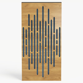 Narrow Acoustic Panel "Wave-F Fabric" Oak