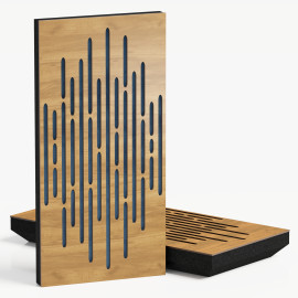 Narrow Acoustic Panel "Wave-F Fabric" Oak