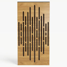 Narrow Acoustic Panel "Wave-F Fabric" Oak
