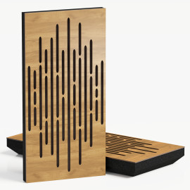 Narrow Acoustic Panel "Wave-F Fabric" Oak