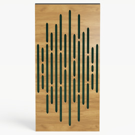Narrow Acoustic Panel "Wave-F Fabric" Oak