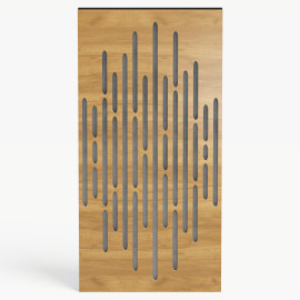 Narrow Acoustic Panel "Wave-F Fabric" Oak