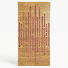 Narrow Acoustic Panel "Wave-F Fabric" Oak