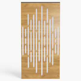 Narrow Acoustic Panel "Wave-F Fabric" Oak