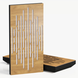 Narrow Acoustic Panel "Wave-F Fabric" Oak