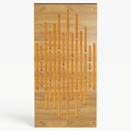 Narrow Acoustic Panel "Wave-F Fabric" Oak