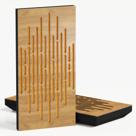 Narrow Acoustic Panel "Wave-F Fabric" Oak