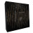 Sound Absorbing Acoustic Panel «Wave Fabric» Black Gloss