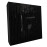 Sound Absorbing Acoustic Panel «Wave Fabric» Black Gloss