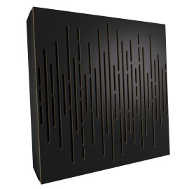 Sound Absorbing Acoustic Panel «Wave Fabric» Black