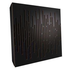 Sound Absorbing Acoustic Panel «Wave Fabric» Black