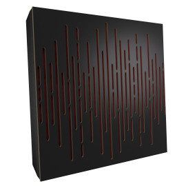Sound Absorbing Acoustic Panel «Wave Fabric» Black