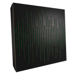 Sound Absorbing Acoustic Panel «Wave Fabric» Black