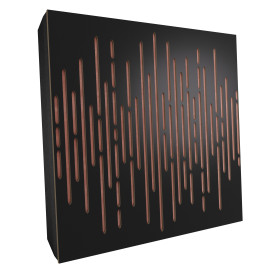 Sound Absorbing Acoustic Panel «Wave Fabric» Black