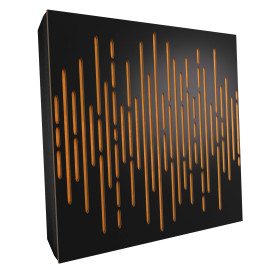 Sound Absorbing Acoustic Panel «Wave Fabric» Black