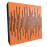 Sound Absorbing Acoustic Panel «Wave Fabric» Cherry