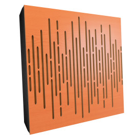 Sound Absorbing Acoustic Panel «Wave Fabric» Cherry