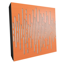 Sound Absorbing Acoustic Panel «Wave Fabric» Cherry