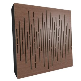 Sound Absorbing Acoustic Panel «Wave Fabric» Nut