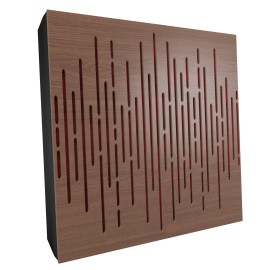 Sound Absorbing Acoustic Panel «Wave Fabric» Nut