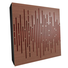 Sound Absorbing Acoustic Panel «Wave Fabric» Nut