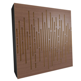 Sound Absorbing Acoustic Panel «Wave Fabric» Nut