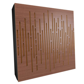 Sound Absorbing Acoustic Panel «Wave Fabric» Nut