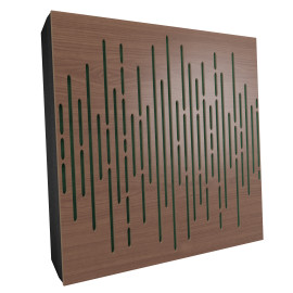 Sound Absorbing Acoustic Panel «Wave Fabric» Nut
