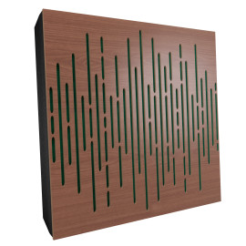 Sound Absorbing Acoustic Panel «Wave Fabric» Nut
