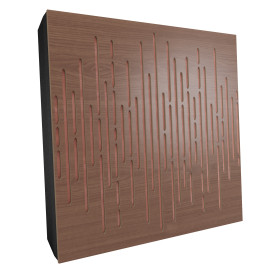 Sound Absorbing Acoustic Panel «Wave Fabric» Nut
