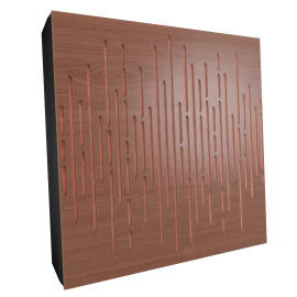 Sound Absorbing Acoustic Panel «Wave Fabric» Nut
