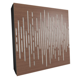 Sound Absorbing Acoustic Panel «Wave Fabric» Nut