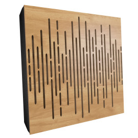 Sound Absorbing Acoustic Panel «Wave Fabric» Oak