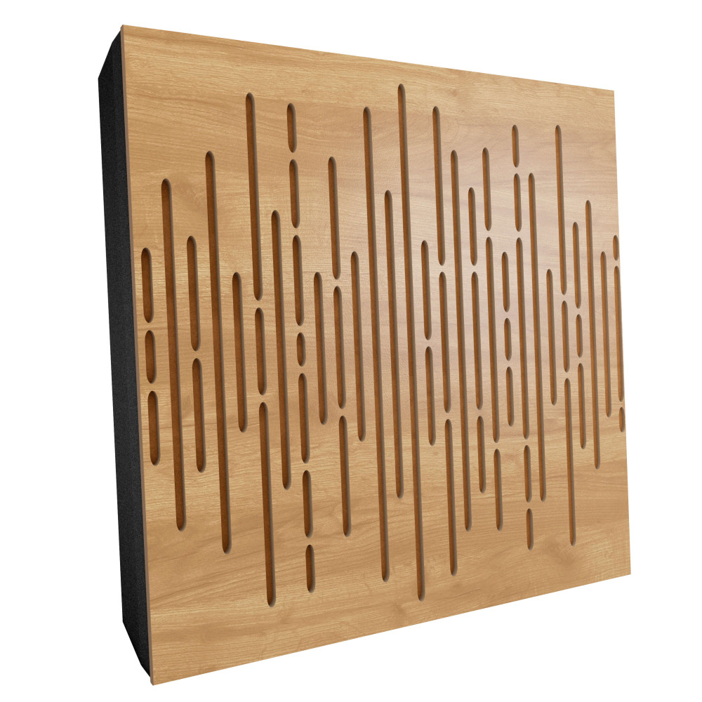 Sound Absorbing Acoustic Panel «Wave Fabric» Oak