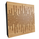 Sound Absorbing Acoustic Panel «Wave Fabric» Oak