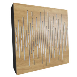 Sound Absorbing Acoustic Panel «Wave Fabric» Oak