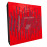 Sound Absorbing Acoustic Panel «Wave Fabric» Red Gloss