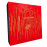 Sound Absorbing Acoustic Panel «Wave Fabric» Red Gloss