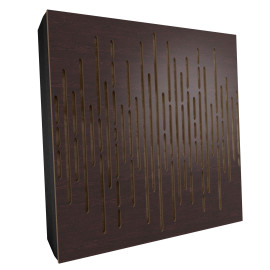 Sound Absorbing Acoustic Panel «Wave Fabric» Wenge