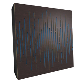 Sound Absorbing Acoustic Panel «Wave Fabric» Wenge