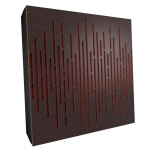 Sound Absorbing Acoustic Panel «Wave Fabric» Wenge