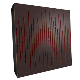 Sound Absorbing Acoustic Panel «Wave Fabric» Wenge