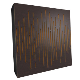 Sound Absorbing Acoustic Panel «Wave Fabric» Wenge