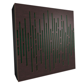 Sound Absorbing Acoustic Panel «Wave Fabric» Wenge