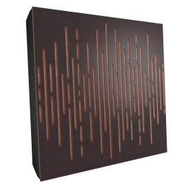 Sound Absorbing Acoustic Panel «Wave Fabric» Wenge