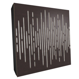 Sound Absorbing Acoustic Panel «Wave Fabric» Wenge