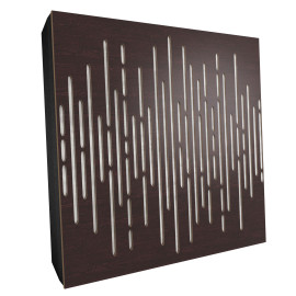 Sound Absorbing Acoustic Panel «Wave Fabric» Wenge
