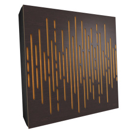 Sound Absorbing Acoustic Panel «Wave Fabric» Wenge
